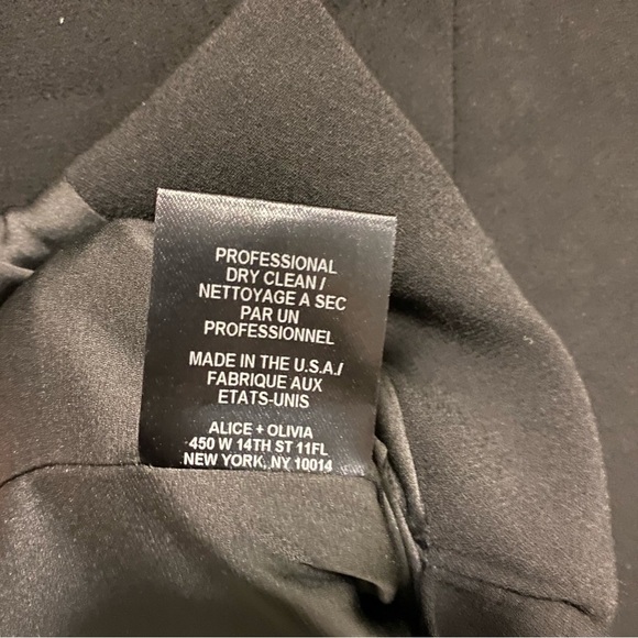 Alice + Olivia Black Stefani Long Tuxedo Blazer Size XS - Picture 7 of 10